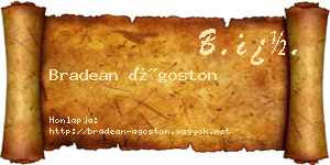 Bradean Ágoston névjegykártya
